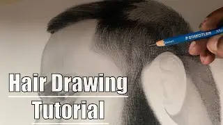Hair Drawing Tutorial by Charcoal Pencil | @Artist-Deepkaran