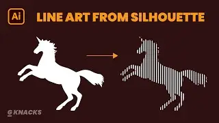 Silhouette to Iine Art in Adobe Illustrator