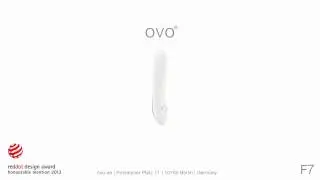 Ovo F7, бело-розовый - Классический вибратор