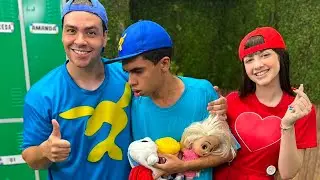 LUCCAS NETO CONHECEU UM APRENDIZ DE AVENTUREIRO AZUL