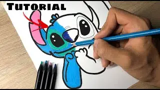 How to draw STITCH EASY Step by Step (Beginner Level)