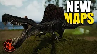 EXPLORING NEW MAPS! | Path of Titans Modded Maps
