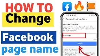 Change facebook page name ! how to change facebook page name ! 2022