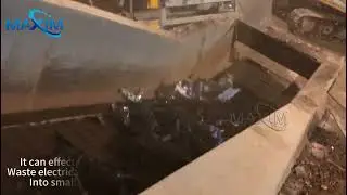 Metal shredder/scrap shredding machine #metalrecycling #industrialshredder