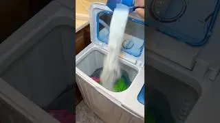 lets do a small load in my new washing machine🥰🥰 