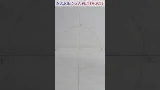 how to draw a Pentagon inscribe in a circle
