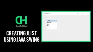 Creating JList using Java Swing