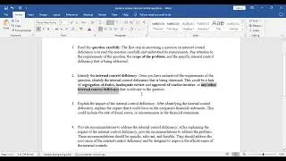 HKICPA/ACCA - Guide to answering internal control questions