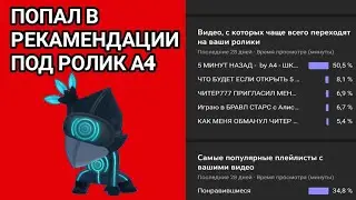 Я ПОПАЛ В РЕКАМЕНДАЦИИ К А4!? НОВОСТИ МОЕГО КАНАЛА.