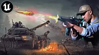 Unreal Engine 5 Cinematic Trailer: Slow-Motion Bullet & Tanks