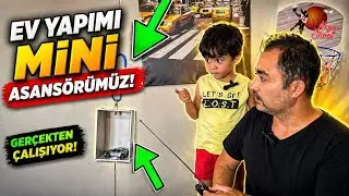 Ev yapımı mini asansörümüz 🛗