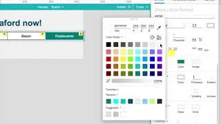 Axure RP 9, week 8.2, adding links and styling the menu widget