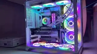 RTX 3070 Ti i7 10700KF White Gaming PC with RGB and Tempered Glass