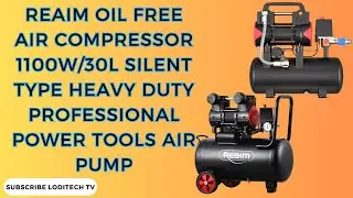 REAIM Oil Free Air Compressor 1100W/30L Silent Type Heavy duty