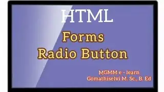 HTML Radio Button Control in Forms... tamil