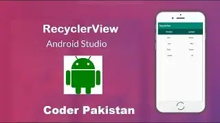 How to use recyclerview in android studio | Java | Part 1