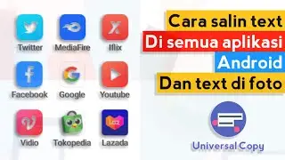 Cara salin text di semua aplikasi android dan text di foto | Universal copy tutorial