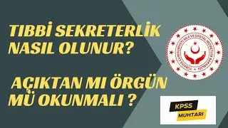 TIBBİ SEKRETERLİK NASIL OLUNUR? AÇIKTAN MI ÖRGÜN MÜ OKUNMALI ? #tıbbisekreterlik #anestezi #doktor