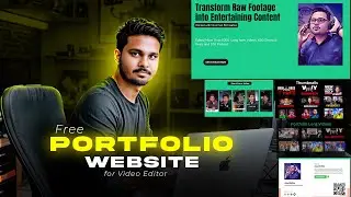 FREE Portfolio Website For Video Editor & Graphic Designer | Portfolio For Freelance