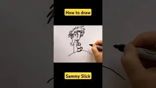 How to draw Sammy Slick #shorts #drawing #drseuss #sammyslick #abc #book #fun #howtodraw #colour