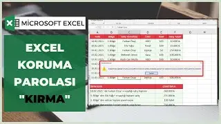 Excel Unutulan Sayfa Koruma Parolasını Kırma - Koruma Parolasını Kaldırma - (EXCEL ŞİFRE KIRMA)