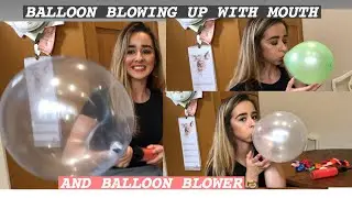 EXTREMELY LOUD BLOWING AND POPPING BALLOONS WITH MOUTH AND BALLOON PUMP ASMR LOUD POP