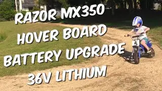 Razor MX350 lithium hover board battery upgrade #razordirtbike #powerwheelsaustralia