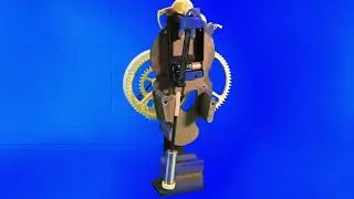 Brian Law's woodenclocks- Clock 55 - rear