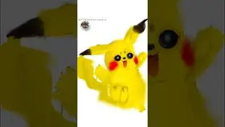 Rysuję Pikachu postać Pokemon #pikachu #pokemon #procreate  #shorts