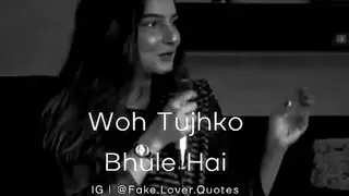 Woh Tujhko Bhule Hai Toh Tujhpe Bhi Lazim Hai Meer Heart Touching PoetRy Status Breakup Shayari