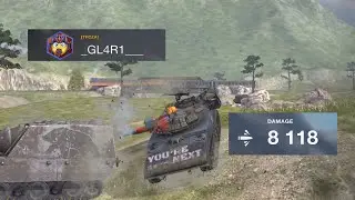 Sheridan || 1 vs 2 e100 || 8100 dmg || wot blitz