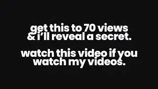 This Is Not A Lie! (this video is only for my audience)