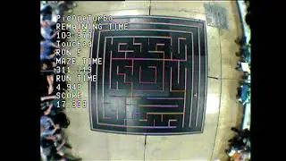 APEC 2018 Micromouse Contest Center Top Camera with times