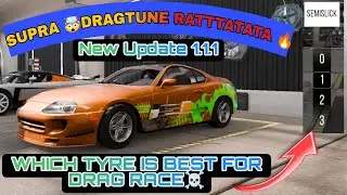 2200HP🤯 Supraa DragTune car parking multiplayer 2 | which tyre is best for DragRace 🔥