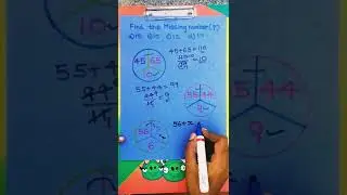 reasoning find the missing number in the circle🔴just solve in few Seconds!!!