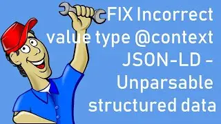 FIX Incorrect value type @context JSON-LD - Unparsable structured data