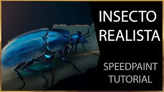 Insecto realista speed paint tutorial