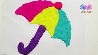 Easy Clay Modeling for Children | Simple Play dough on Paper