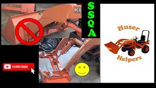 Converting the Kubota BX from Pin-On Bucket to SSQA