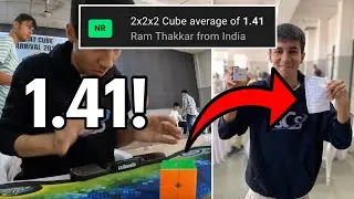 2x2 Cube Indian National Record Average: 1.41 Seconds!