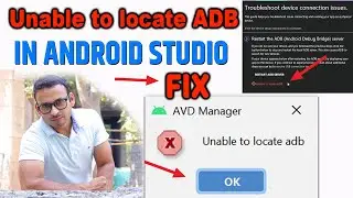 Unable to locate ADB in android studio ! How to Fix unable to locate adb in android studio