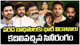 ఆంధ్ర ప్రదేశ్ లో వరదలకు మన తెలుగు హీరోస్ ఇచ్చిన విరాళాలు || Tollywood News|| BMW