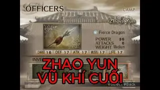 Dynasty Warriors 5 hướng dẫn lấy vũ khí cuối của Zhao Yun