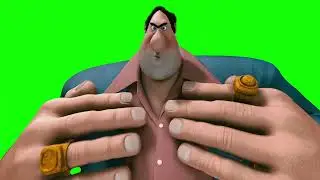 Man slapping Rhino "Do I Amuse You?" meme - Hoodwinked Too! Hood vs. Evil (Green Screen)