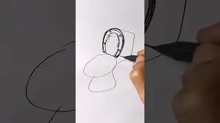 spy toilet from skibidi toilet speed drawing