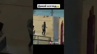 Реакция людей на дикий взгляд на эскалаторе