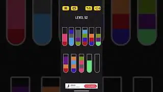 Прохождение Water Sort Puzzle level 52 🟠🟡🟢