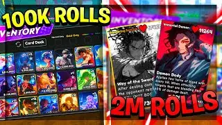 What I Got In 2 MILLION Rolls In Anime Card Battle (INSANE LUCK)