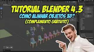 Tutorial Blender 4.3: Como alinhar objetos 3D?