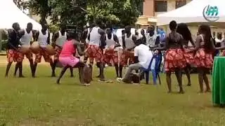 Traditional Entertainers at Gulu University.